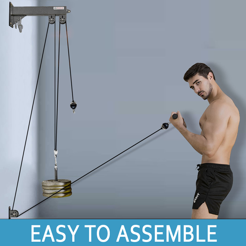 Cable Pulley System - نظام بكرة الصالة الرياضية المثبت على