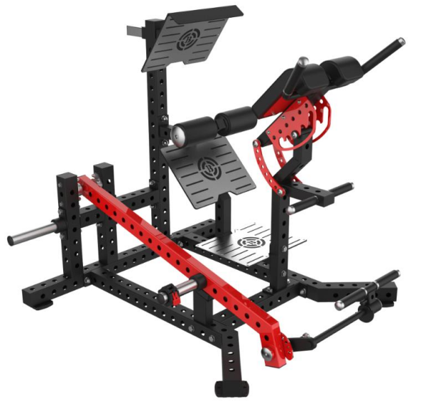 Home Gym Hip Thrust Machine - آلة دفع الورك المحملة بلوحة فولاذية