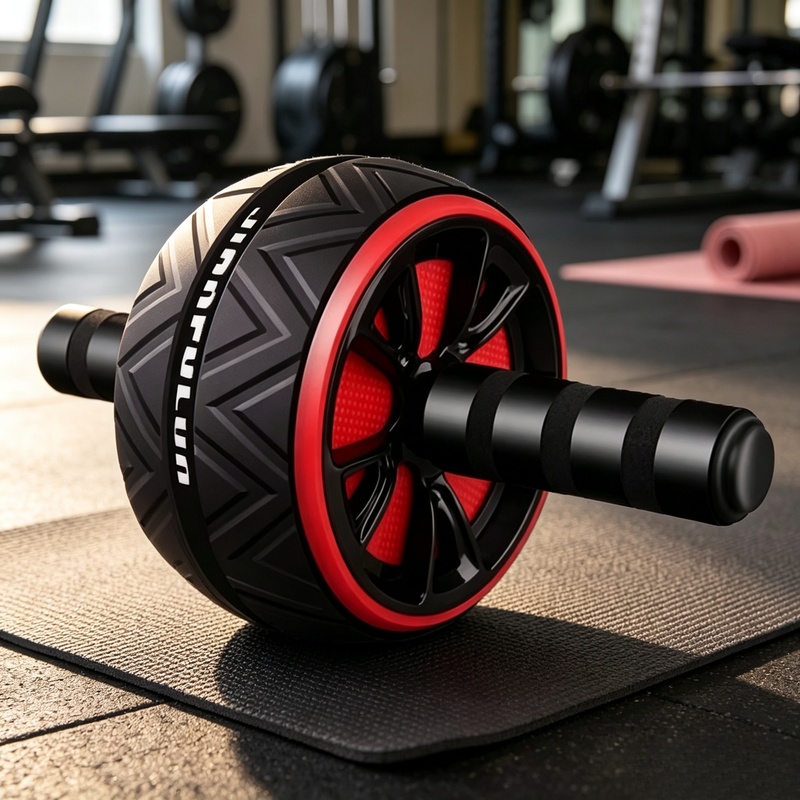 Home Gym Simple - عجلة تمارين البطن غير القابلة للانزلاق،