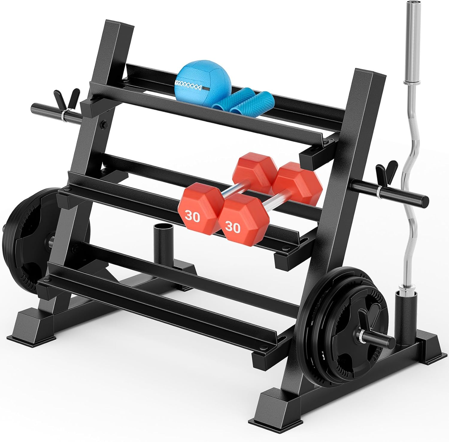 Home Gym Usa - حامل دمبل متعدد الوظائف قابل للتعديل