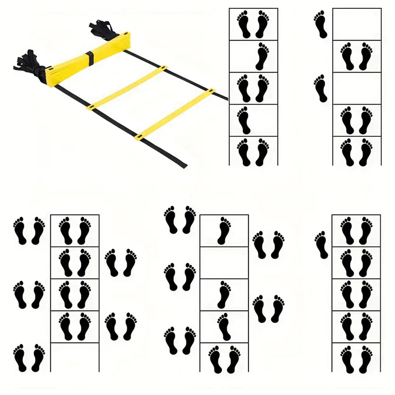 Agility Ladder Speed - سلم الرشاقة القابل للإزالة لتدريب السرعة