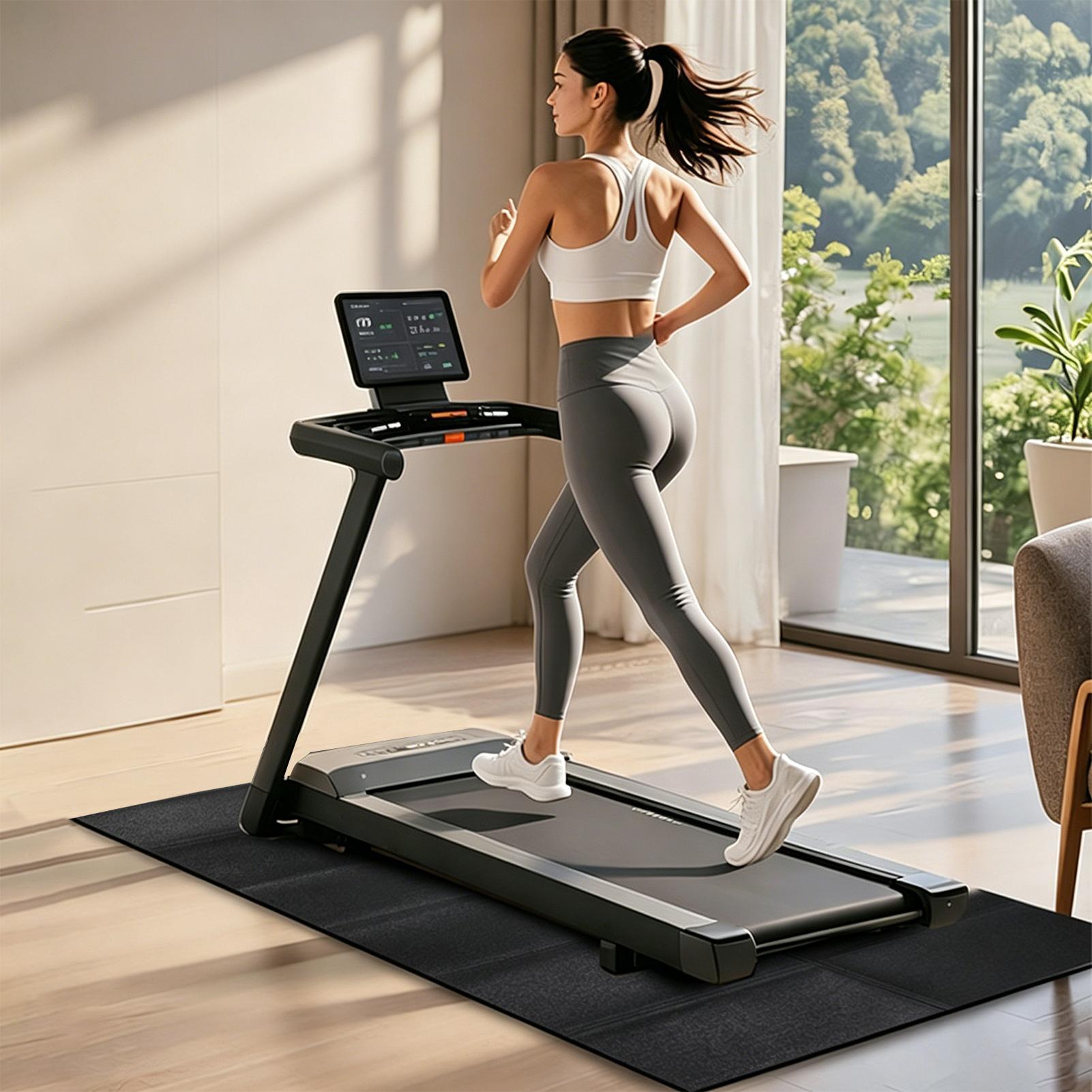 سجادة أرضية لجهاز المشي ماصة ل - مراجعة Treadmill Home Gym وسعره
