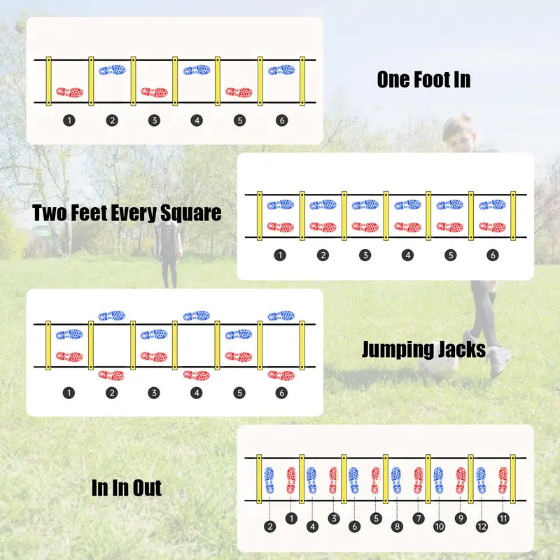 سلم رشاقة بطول 6 أمتار ولوحة ت - مراجعة Agility Ladder Speed وسعره