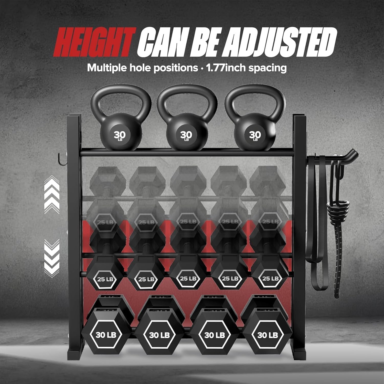 حامل دمبل ثلاثي الطبقات للاستخ - مراجعة Home Gym Usa وسعره