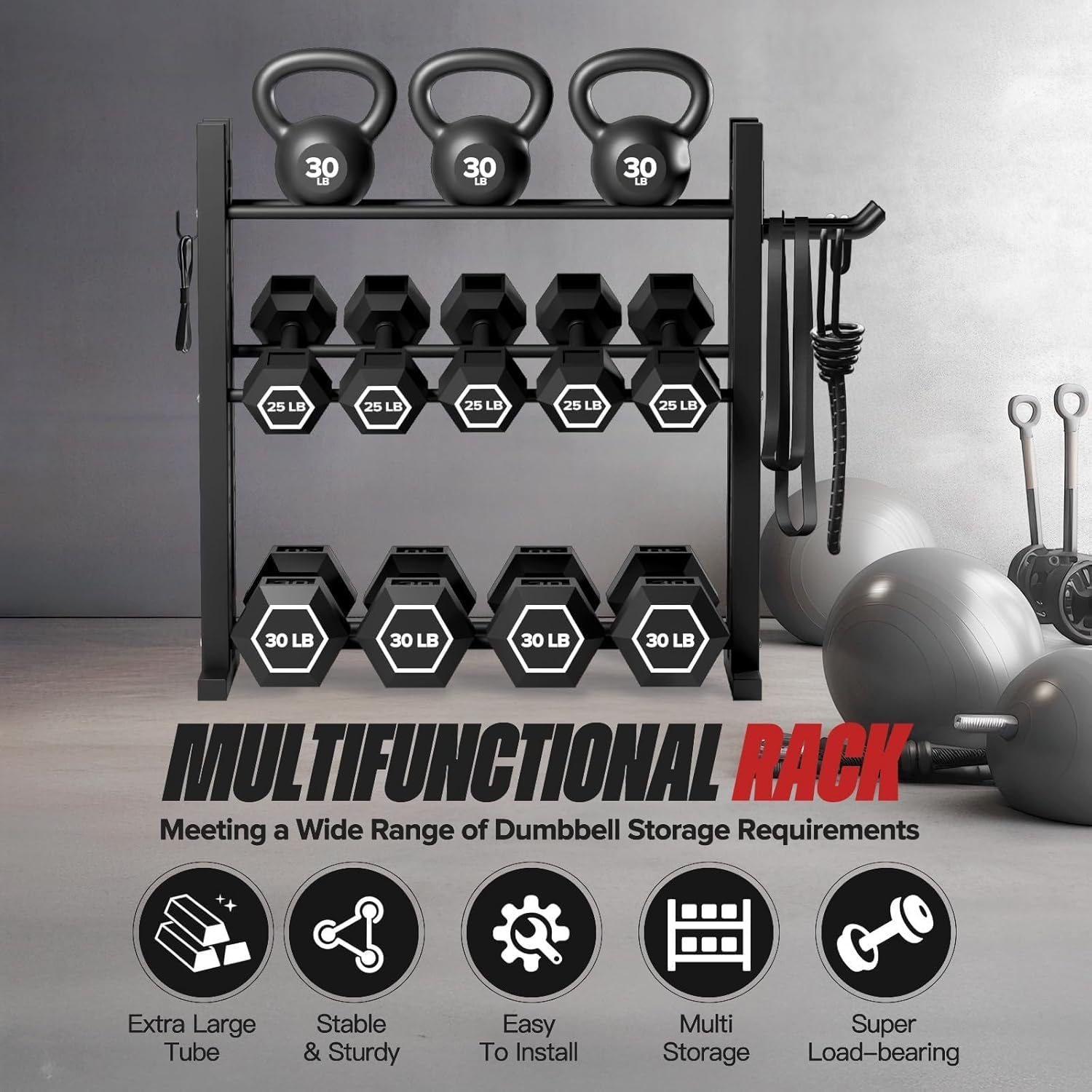 حامل دمبل ثلاثي الطبقات للاستخ - مراجعة Home Gym Usa وسعره