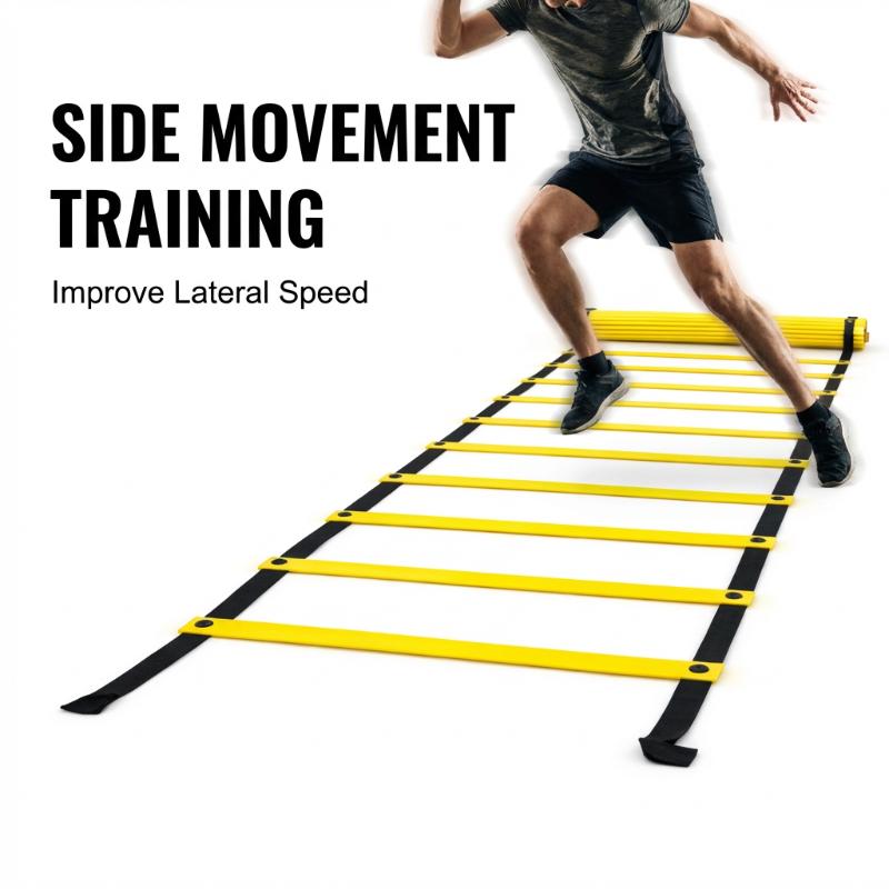 سلالم رشاقة متينة مع أحزمة ناي - مراجعة Agility Ladder Speed وسعره