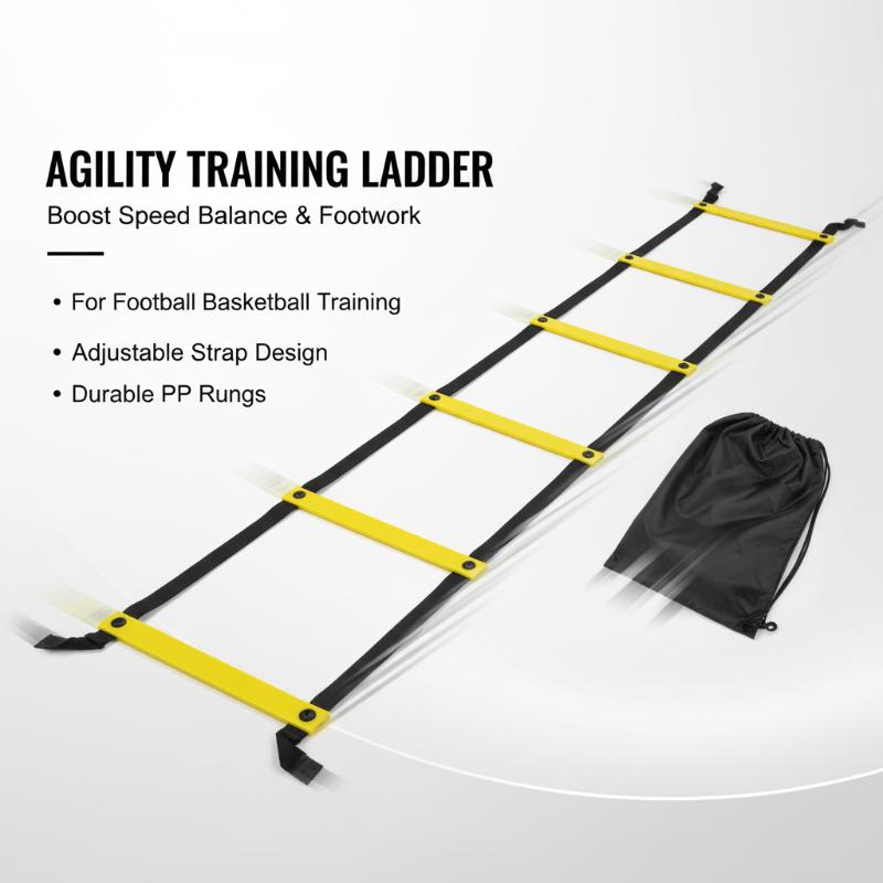 سلالم رشاقة متينة مع أحزمة ناي - مراجعة Agility Ladder Speed وسعره