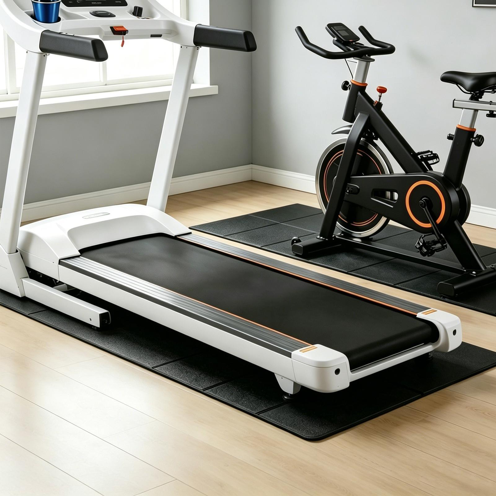 بساط تحت جهاز المشي الكهربائي، - مراجعة Treadmill Home Gym وسعره